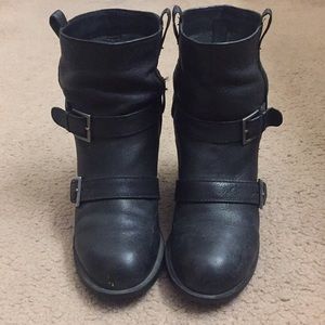 Cole Haan Black leather boots